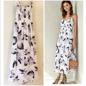 Banana Republic Floral Pintuck Dress in CoCoon